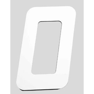 Numero para residêcia arial n.0 125mm branco - metalmidia