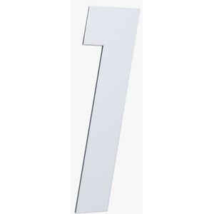 Numero para residência n.1 130mm branco - metalmidia