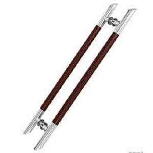 Puxador sena tubo reto 1.1/4 60cm corten escovado - kromus