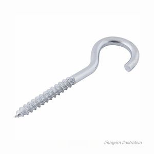 Gancho com bucha nylon g-8 com 100 - vonder