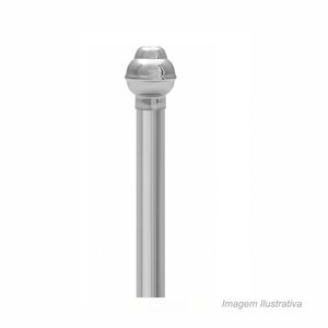 Ponteira para varão par 3,5x4,5cm  cromado bella arte / ref. pp02
