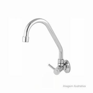Torneira para cozinha 2060 c62 bica baixa 1/4 cromado - imperatriz