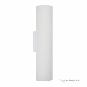 Arandela embau de 40cm para 2 lâmpadas branco fosco - taschibra