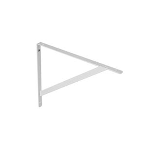 Suporte para prateleira mão francesa reforçado 50cm branco - prat-k