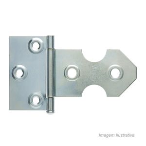 Dobradiça para portão tipo leme 4" - rocha