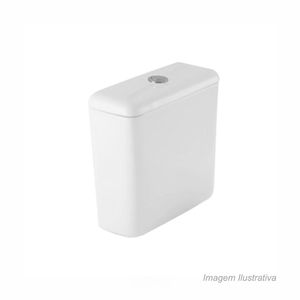 Caixa acoplada polido thema 40x38cm branco incepa /ref. 1555600015100
