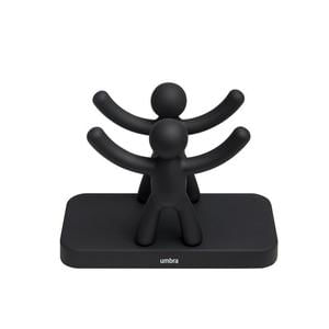 Porta guardanapos buddy preto - umbra