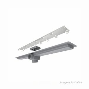 Ralo linear smart com tampa oculta de 60cm - ralo linear