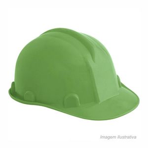 Capacete de segurança com com aba frontal verde - vonder