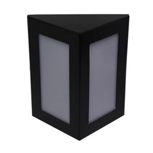 Arandela bolt triangular  para uma lampada 283 preta - ideal lustres