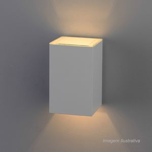 Arandela flash quadrada lisa 950tv branca - ideal lustres