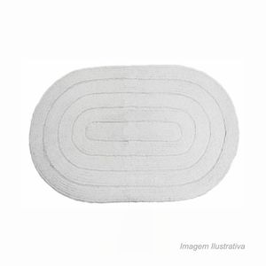 Tapete allegro oval 40x60cm branco - kapazi