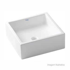 Cuba de apoio polido loft 35x13,5cm branco incepa /ref. 1850490017100