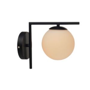 Arandela pérola 1xg45 preto fosco - avant