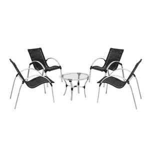 Conjunto gardem 4 cadeiras mais mesa de centro - fama moveis