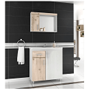 Kit fit com pé 3 peças 80cm  merlot/cabernet- balcony