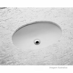 Cuba de embutir oval polido 33x49,5cm branco incepa /ref. 1761170017100