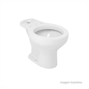 Bacia para caixa acoplada polido flamingo 63x40cm braco incepa /ref. 1113510010100