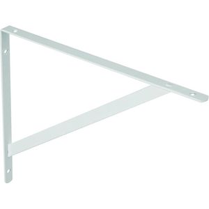 Suporte para prateleira mão francesa reforçado 40cm branco - prat-k
