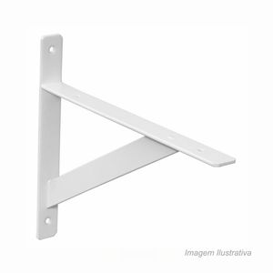 Suporte para prateleira mão francesa reforçado 30cm branco - prat-k