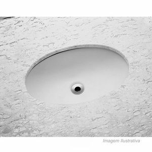 Cuba de embutir  oval polido cubas 30x39cm branco incepa /ref. 1101190017100