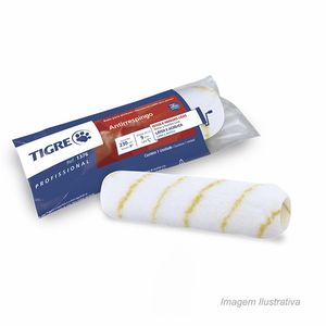 Rolo de lã anti respingo 23cm - tigre