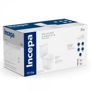 Kit bacia sanitária com caixa acoplada neo branco - incepa