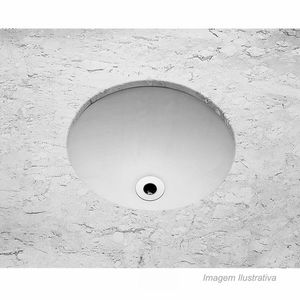 Cuba de embutir redonda polido cubas 36x16cm branco incepa /ref. 1101290017100