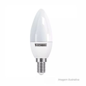 Lâmpada de led vela leitosa e14 3w 6500k - taschibra