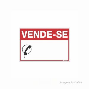 Placa em poliestireno de identificação vende-se 20x30cm - sinalize