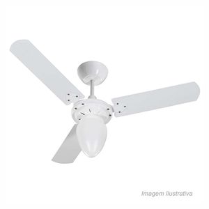Ventilador de teto pera 3 pás branco 110v - tron