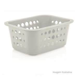 Cesta organizadora tamanho p branca - ou plásticos