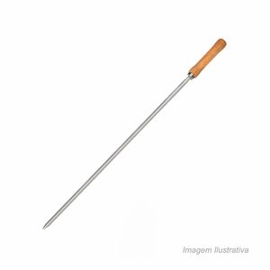 Espeto para churrasco simples 85cm - mor