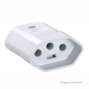 Plugue fêmea 3p 20a branco - tramontina