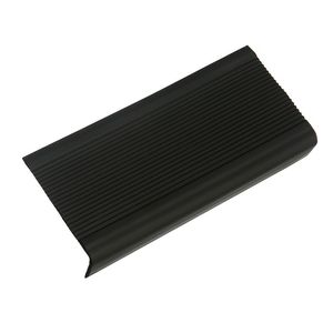 Testeira para degrau antiderrapante preto - tecnoperfil