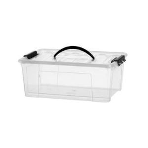 Container organizador plástico 12,4 litros n°2 transparente - plasnew