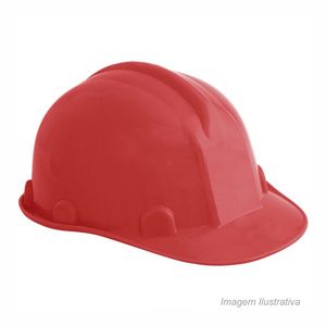 Capacete de segurança com aba frontal vermelho - vonder