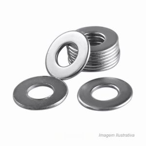 Arruela lisa 5/16" ferro zb com 100 - vonder