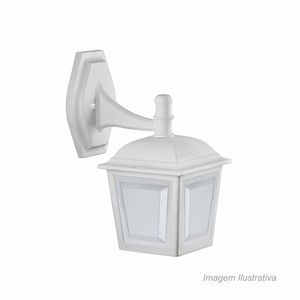 Arandela classic 341 para uma lâmpada 127/220v rosca e27 branca - dital