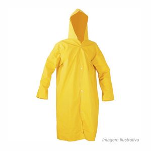 Capa de chuva pvc (com forro) gg amarelo - vonder