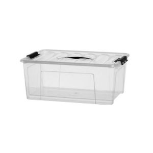 Container organizador plástico 20 litros n°7 transparente - plasnew