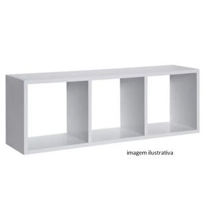 Nicho mdp triplo 24,5x71cm me leve preto prat-k / ref.10280.586