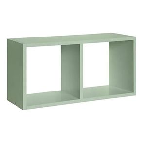 Nicho mdp kids duplo 24,5x48cm verde menta prat-k / ref.10270.556