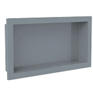 Nicho de parade para embutir 30x60cm cinza urbano - metasul