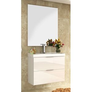Kit pietra suspenso 80cm branco - bosi