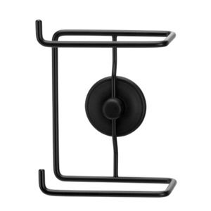 Porta papel higiênico duplo 3m black - arthi