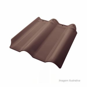 Telha twin esmaltada 37x43cm pinhão - perkus