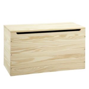 Baú multiuso em madeira maciça acabamento natural 74,3x33,60cm - tramontina