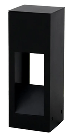 Balizador_flash_20cm_1_lampada__preto_micro__ideal_7933320