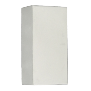 Arandela aluminio 2 lampadas branco micro - ideal